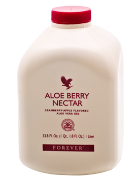 Forever Living Productsin suosittu Aloe vera -juoma, joka sisältää C-vitamiinia ja maistuu karpalolle ja omenalle. Pakkaus on ympäristöystävällinen.