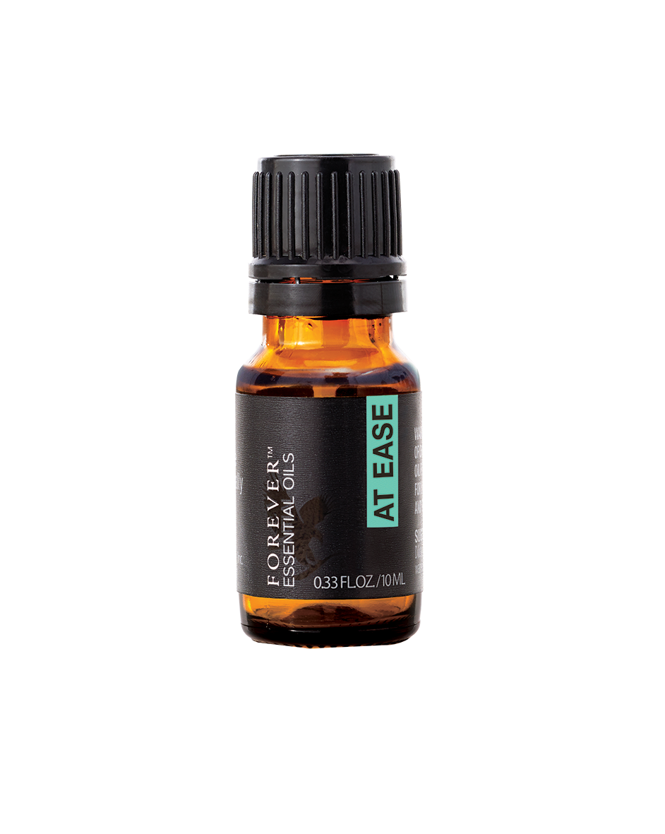 Forever Essential Oils At Ease on täydellisen tasapainoinen yhdistelmä luonnon puhtaimpia tuoksuja. Se auttaa luomaan rauhaa ja harmoniaa.